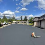 Parking lot repaving