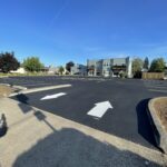 Parking lot paving and custom arrows