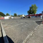 Parking lot and striping -before